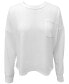 ფოტო #1 პროდუქტის Women's Long-Sleeve Chest-Pocket T-Shirt, Created for Macy's