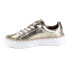 Diba True Em Belish Metallic Platform Lace Up Womens Gold Sneakers Casual Shoes