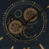 Настенное часы Чёрный Позолоченный Стеклянный Железо 59 x 8,5 x 59 cm (3 штук)