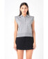 Фото #2 товара Women's Soft Sleeveless Knit Polo Top