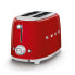 Фото #8 товара SMEG toaster TSF01RDEU (Red) - 2 slice(s) - Red - Steel - Buttons - Level - Rotary - China - 950 W