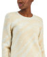 ფოტო #3 პროდუქტის Women's Patterned Eyelash Crewneck Sweater