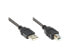 Фото #1 товара Good Connections 2510-3OFS - 3 m - USB A - USB B - USB 2.0 - Male/Male - Black
