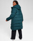 Women's Plus Size Hooded Puffer Coat, Created for Macy's