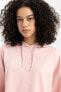 Фото #13 товара Fit Oversize Fit Kapüşonlu Sporcu Sweatshirt B4656ax24sp