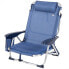 Фото #1 товара Пляжное кресло AKTIVE Beach And Loss с антивертелем 5 положений с подушкой и карманом
