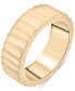 ფოტო #1 პროდუქტის Textured Infinity Band in Gold Vermeil, Created for Macy's