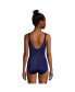 Фото #3 товара Women's Long Tummy Control Chlorine Resistant Soft Cup Tugless One Piece Swimsuit