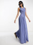 Фото #2 товара ASOS DESIGN sleeveless ruched detail maxi dress in cornflower blue