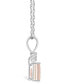 Фото #5 товара Macy's morganite (7/8 ct. t.w.) and Diamond Accent Pendant Necklace in 14K Yellow Gold or 14K White Gold