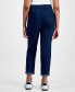 ფოტო #2 პროდუქტის Juniors' Cuffed High-Rise Trouser Jeans