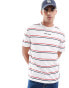 Tommy Jeans classic stripe t-shirt in white