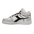 Diadora Magic Basket Demi Cut Icona High Top Mens Grey, White Sneakers Casual S