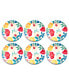 Audrey Floral Salad Plates, Set of 6