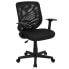 Фото #4 товара Mid-Back Black Mesh Swivel Task Chair With Arms