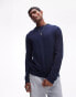 Фото #1 товара Topman essential crew neck in navy