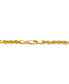 Rope Chain 20" Necklace 3.5mm in 14k Gold