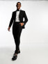 ASOS DESIGN skinny tuxedo suit jacket in black