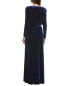 Фото #2 товара Tadashi Shoji Velvet Gown Women's Blue Xs