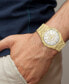 Men's Echo Park Gold Stainless Steel Bracelet Watch 42mm