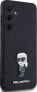 Фото #4 товара Karl Lagerfeld Etui Karl Lagerfeld KLHCSA35GKNPSK Samsung Galaxy A35 hardcase Fixed Glitter Ikonik Logo Metal Pin czarny/black