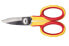 Фото #2 товара Ножницы C.K Tools 492001 - красные, нержавеющая сталь, желтые - нержавеющая сталь - 14 см