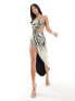 Фото #4 товара Jaded Rose Petite cut out midaxi dress in liquid metallic