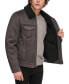 ფოტო #3 პროდუქტის Men's Relaxed-Fit Faux-Shearling Trucker Jacket