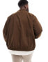 Фото #2 товара Polo Ralph Lauren Big & Tall Bi-swing icon logo poly twill lined harrington in brown