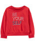 Фото #2 товара Toddler "Be Yourself" Crewneck 4T