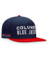 Фото #5 товара Men's Navy, Red Columbus Blue Jackets Iconic Color Blocked Snapback Hat