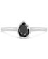 ფოტო #6 პროდუქტის 4-Pc. Set Black Spinel Stack Rings (2-1/20 ct. t.w.) in Sterling Silver