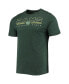 ფოტო #3 პროდუქტის Men's Heathered Charcoal, Green Distressed Colorado State Rams Meter T-shirt and Pants Sleep Set