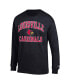 Фото #3 товара Men's Black Louisville Cardinals High Motor Long Sleeve T-shirt