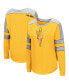 ფოტო #1 პროდუქტის Women's Gold Arizona State Sun Devils Trey Dolman Long Sleeve T-shirt