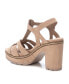 Фото #5 товара Women's Suede Heeled Platform Sandals By