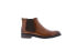 Фото #1 товара Zanzara Casey ZZ1730B Mens Brown Leather Slip On Chelsea Boots
