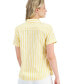 ფოტო #2 პროდუქტის Women's Seaport Striped Button-Down Camp Shirt