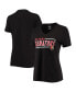 ფოტო #1 პროდუქტის Women's Black Ottawa Senators Mascot In Bounds V-Neck T-shirt