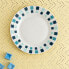 Dessert dish Quid Simetric Blue Ceramic 19 cm (12 Units)