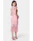 ფოტო #3 პროდუქტის Women's Illusion Lace Midi Dress