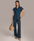 ფოტო #2 პროდუქტის Women's Linen-Blend Drawstring Pants