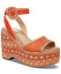 Фото #1 товара Women's Amber Two-Piece Sculpted Platform Wedge Sandals
