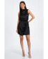 Фото #1 товара Women's Sleeveless Ruched Satin Mini Dress