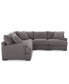 Фото #7 товара Rhyder 5-Pc. Fabric Sectional Sofa with Armless Chair, Created for Macy's