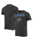 Men's '47 Charcoal Detroit Lions Dark Ops Super Rival T-shirt