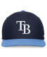 Фото #4 товара Men's Navy/Light Blue Tampa Bay Rays Evergreen Two-Tone Snapback Hat