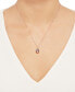 ფოტო #2 პროდუქტის Pink Amethyst (2-1/2 ct. t.w.) and Diamond Accent 18" Pendant Necklace in 14k Rose Gold