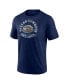 Фото #3 товара Men's Heathered Navy Dallas Cowboys Sporting Chance Tri-Blend T-shirt