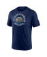 Фото #3 товара Men's Heathered Navy Dallas Cowboys Sporting Chance Tri-Blend T-shirt
